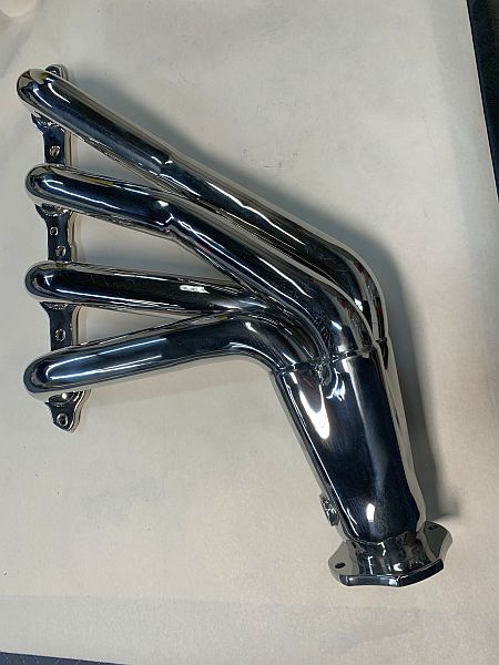 Polished header exhaust 450x600